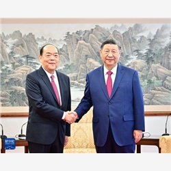 习近平会见贺一诚